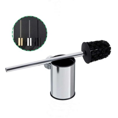 Fashion Style Stainless Steel Gold Finished Bathroom WC Wall Mounted Cleaning stainless steel Toilet Brush