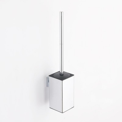 Square Brush Holder Bathroom Freestanding 304 Stainless Steel Chrome Toilet Brush