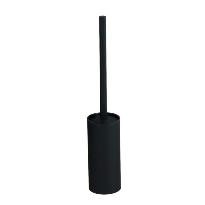 Popular Wholesale Bathroom Standing-up Black Finish Stainless Steel Toilet Brush Holder