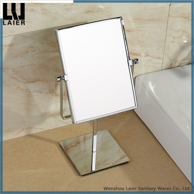 curved surface 2-side standing rectangle magnifying mirror for makeup bathroom accessories