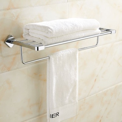 Modern Bathroom Accessories Brass Chrome Finished Sliver Towel Racks