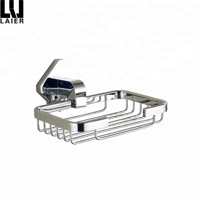 NEW Chrome Brass Bathroom Accessory Wall Mounted Soap Dish Holder Basket