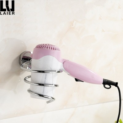 China Factory Hair Tools Chrome Finish Wall Mounted brass Hair Dryer Holder