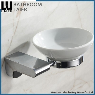 Zinc Alloy China Factory bathroom Ceramic Dish Soap Holder in Wenzhou