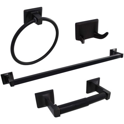 4-Piece Bathroom Design Hardware Oil rubbed Bronze Bathroom Hardware Kit